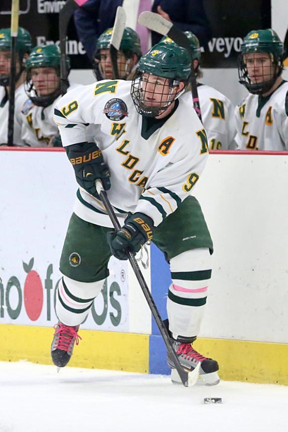 Sophomore forward Reed Seckel.