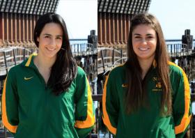 Gaby Alzaga and Emily Brennan.