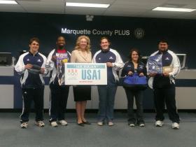 USOEC athletes with Terry Lynn Land