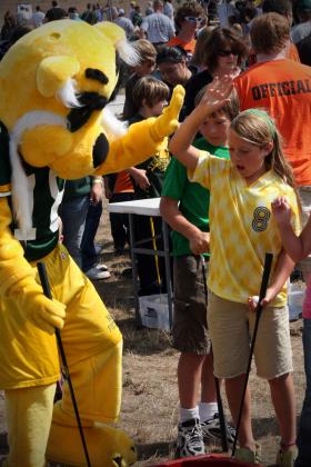 A scene from 2008 Fall Sports Kickoff