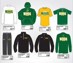 List of available apparel.