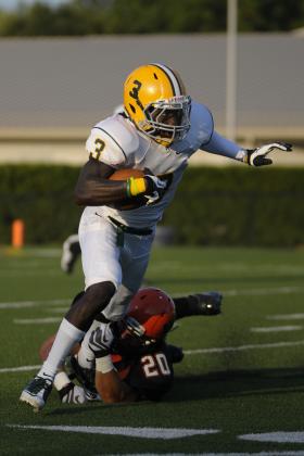 Junior receiver Christian Jessie.