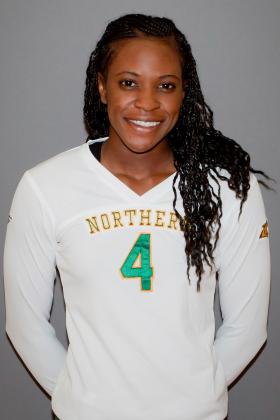 Junior setter Kellisha Harley.