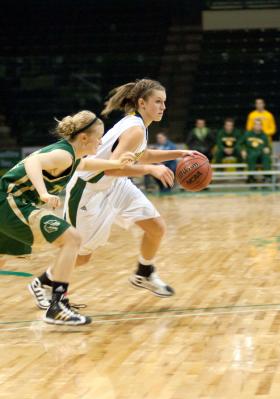 Freshman guard Alyssa Colla