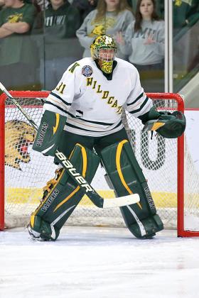 Junior goaltender Jared Coreau.