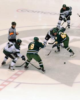 NMU and MSU tied 5-5 on Friday.