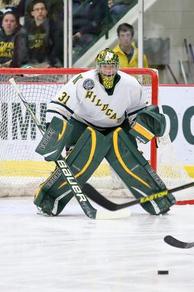 Junior goaltender Jared Coreau.
