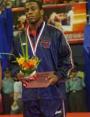 Lester with his World Championships bronze medal