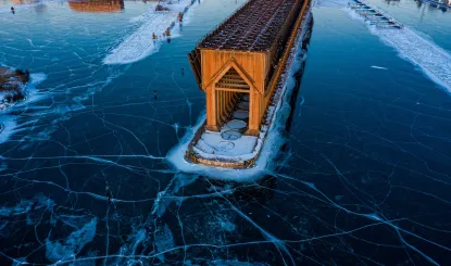 Ore Dock on Ice