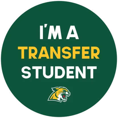 I'm a Transfer Student with Wildcat logo below