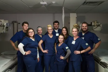 Group of NMU radiography students