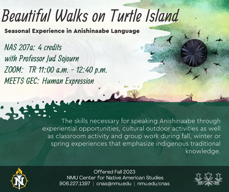 NAS 207: Beautiful Walks on Turtle Island: Click for full description in pdf file.