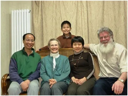Barbara and I with our Beijing hosts and friends, Yajie Luo, her husband Rocky and son Timothy. Like all 12 years olds, Timothy was full of energy but managed to stand still for this picture. Yajie was a graduate student of mine about 12 year ago. 