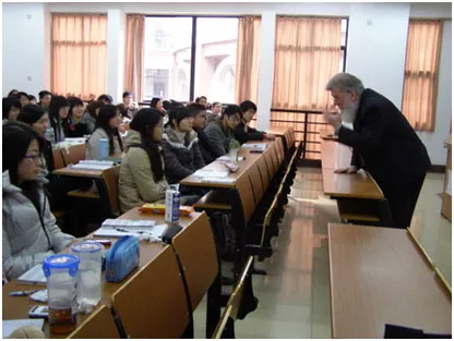Dr. Hutchison lectures for East China University of Political Science and Law Sociology/Social Work class.