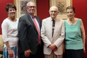 NMU Vice President Martha Haynes, President David Haynes, John and Militza English