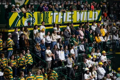 Student Section at an NMU hockey game