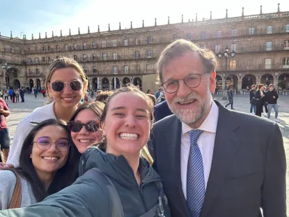 Salamanca FLSA 2023 -  Selfie with former President