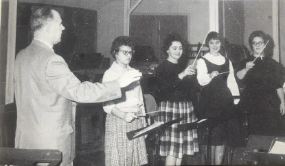 Mr. Uhlinger's conducting class 1963