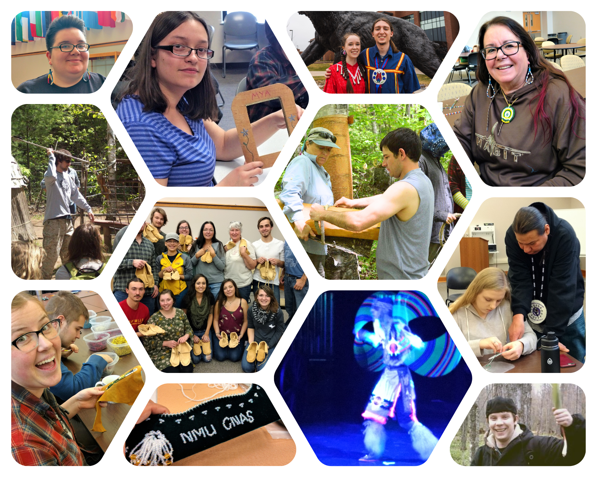 Photo montage of CNAS activities