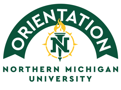 Personalized orientation logo with green arch