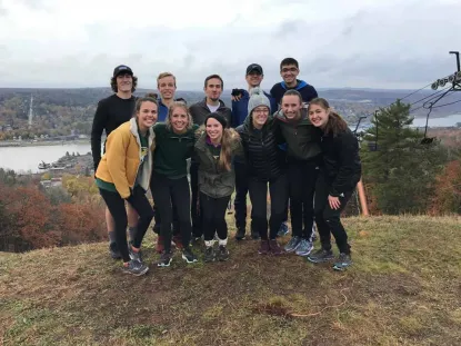 Cross Team Team Hiking in Marquette