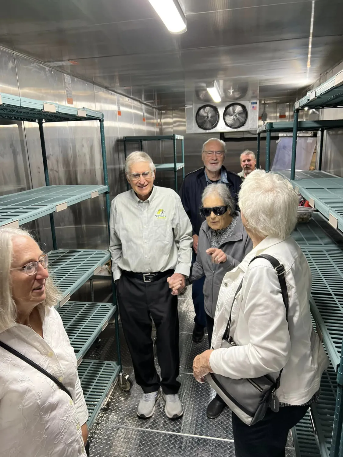 Retirees receiving a tour of the new Hospitality Management space in the Northern Center - 2022
